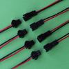 Davitu 100 pair/lot 20 cm / 40 states, A single 20cm / 40cm, 20 AWG wire terminals, LED connector 2 pin wires of 20 cm of the view 1