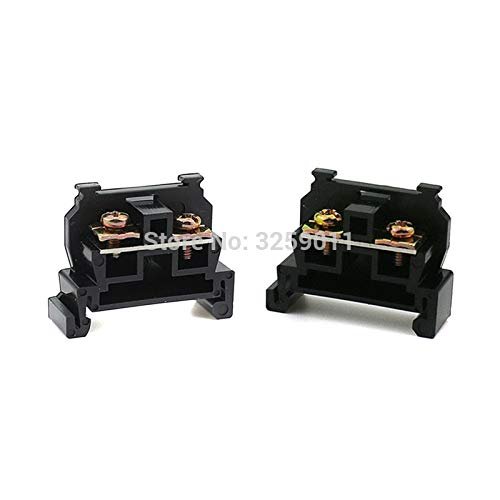 Davitu 100PCS Suyep TBR-30A 30A 600V Wire Screws Terminal Block for Cable Connector Black 2.5-4 mm