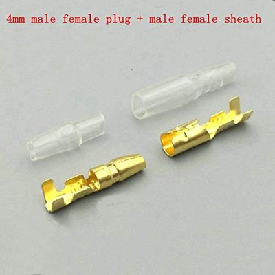 Davitu 50 Sets The plug joint of the bullet head and the female electric wire can be inserted and connected to the connector inserting