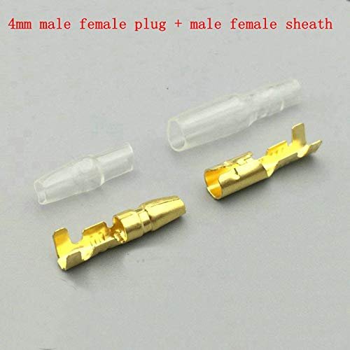 Davitu 50 Sets The plug joint of the bullet head and the female electric wire can be inserted and connected to the connector inserting