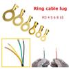 Davitu 150pcs/set Assorted Cable Lugs Brass Ring Cable Lugs Ring Eyes Copper Crimp Cable Connector WireTerminals M3 M4 M5 M6 M8 M10 Kit view 2
