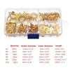 Davitu 150pcs/set Assorted Cable Lugs Brass Ring Cable Lugs Ring Eyes Copper Crimp Cable Connector WireTerminals M3 M4 M5 M6 M8 M10 Kit view 3