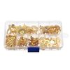 Davitu 150pcs/set Assorted Cable Lugs Brass Ring Cable Lugs Ring Eyes Copper Crimp Cable Connector WireTerminals M3 M4 M5 M6 M8 M10 Kit view 4