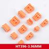 Davitu Plug in terminal HT396-3.96MM HT396, orange male and female mating 2P-10P complete set. - (Color: Curved needle, Pins: 5set 3pin) view 1