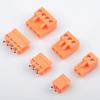 Davitu Plug in terminal HT396-3.96MM HT396, orange male and female mating 2P-10P complete set. - (Color: Curved needle, Pins: 5set 3pin) view 2