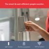 Pearl People Counter: Fully Wireless 2.4ghz Wi-Fi Visitor Counter/Patron Counter/Door Counter/Retail Customer Traffic Counter - in & Out Detection - Standard AA Batteries - iOS & Android App (Black) view 2
