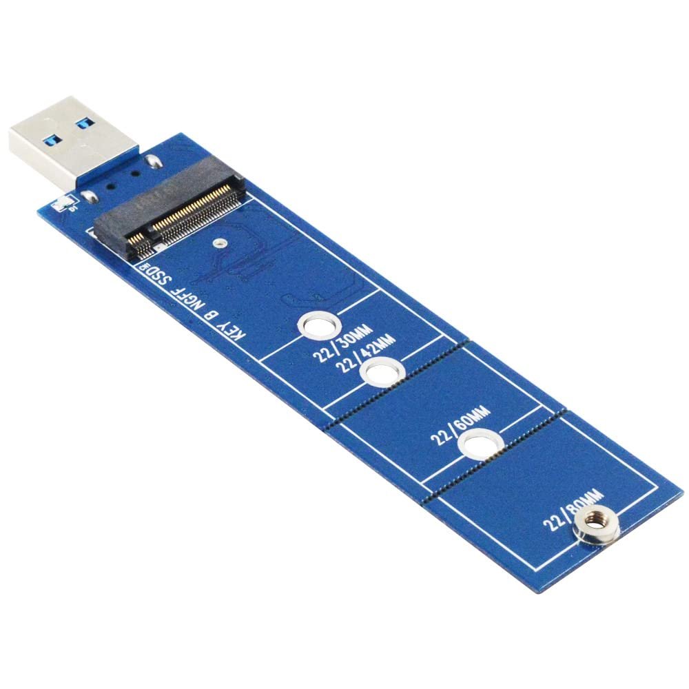 GODSHARK M.2 to USB 3.0 Adapter, USB to 2230 2242 2260 2280 M2 SSD Drive Adapter,B Key NGFF Converter SSD Reader Card