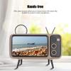 Ciglow Bluetooth Speaker, Retro HD Stereo Bluetooth Speaker Portable TV Loudspeaker Phone Stand for 6'' Mobile Phone.(Gray) view 4