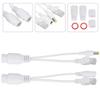 12V PoE Compatibility Adapter, Power Over Ethernet Passive POE Adapter Cable Splitter for Surveillance Camera(White) view 3