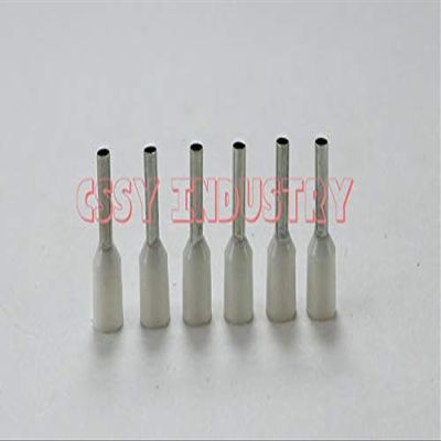 Davitu ping 100pcs/lot E2512 Bootlace cooper Ferrules kit set Wire Copper Crimp Connector Insulated Cord Pin End Terminal - (Color: white E2512 100PCS)