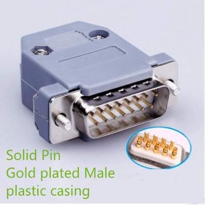 Davitu 1PCS/LOT YT359B DB15 Solid Pin Gold plated connectors 2 Rows 15 Pin COM Welding point - (Color: Orange)
