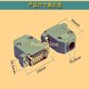 Davitu 1PCS/LOT YT359B DB15 Solid Pin Gold plated connectors 2 Rows 15 Pin COM Welding point - (Color: Orange) view 3