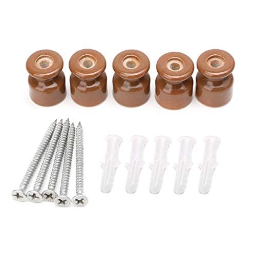 Onvas Drop&Wholesale 5PCS High Frequency Electric Porcelain Gourd 24mm Porcelain Ceramic Insulator APR28 - (Color: 1AA300326-CF)