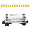 Onvas 100A BusBar 4 M6 Studs 12 M4 Screws Terminal Kit w/ 16 Adhesive Heat-Shrink Terminals Cover - (Color: Picture) view 4