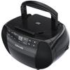 Craig Portable Top-Loading CD Boombox with AM/FM Stereo Radio and Cassette Player/Recorder in Black | Cassette Player/Recorder | LED Display (Black) view 1