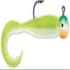 Curl Tail Jig 1/16 Green Orange Glow view 1