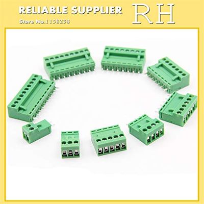 Davitu 20PCS/lot HT3.96MM Green terminals 2P 3P 4P 5P 6P 8P 3.96MM bending - (Color: 5P)