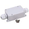 Davitu Plastic White Outdoor Waterproof IP65 2 Way Cable Wire Connector Junction Box with P02-D3 Terminal view 1