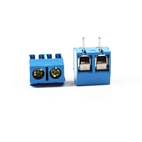 Davitu 100PCS Blue 5.08-301-2P spacing 5.0mm 2 pin connector terminal connector
