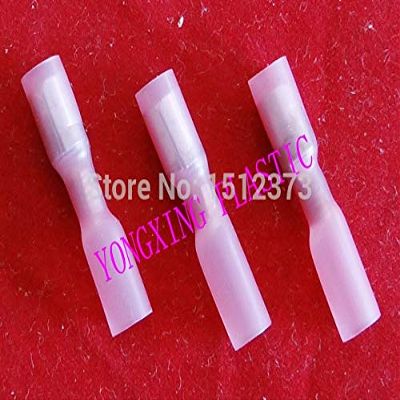 Davitu 15PCS FRD1-156 Heat shrinkable bullet Female insulating Terminal red color 22-16AWG(0.5-1.5) Square cable
