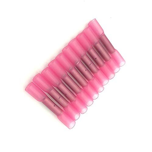 Davitu 100pcs BHT1.25 BHT2 BHT5 Water proof heat shrinkable connecting pipe, electric wire waterproof middle joint, cold pressure - (Color: Red)