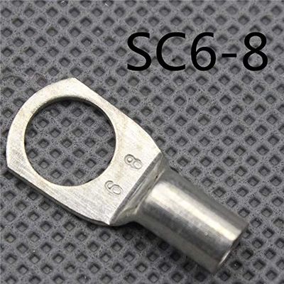 Davitu 1piece SC(JGK)6-8 tinned copper cable lugs crimp type Electric power fittings equipment contact B type