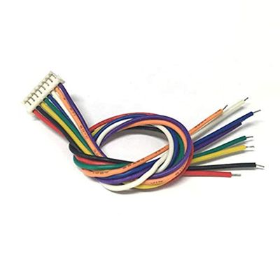 Davitu 8P Single Head Tin Plating Terminal Wire Harness Patch Cord Spacing 1.5MM 8bit 15cm Long 100PCS