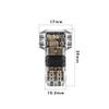 Davitu [Davitu]Wholesale T shape 2PIN Wire Terminal Block Connector Scotch Lock for 18-22AWG Electrical Wire,led strip Connector - (Color: Transparent case, Pins: 400pieces per pack) view 4