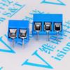 Davitu 10pcs/LOT KF-301 cross blue KF301-2P 3P 5.0MM PCB terminal 12A 300V can be spliced - (Pins: 3P) view 1