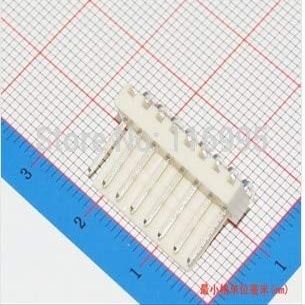 Davitu 100pcs KF2510-8W (Curved needlet) 2.54mm plug curved needle terminal/Right Angle 90