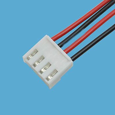 Davitu 150mm 4Pin VH3.96 Electronic Terminal Wire Coloured Line Winding Displaceme 4P Single Head The Other End Tin Plating 100pcs - (Pins: 4P)