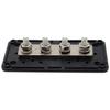 Davitu DC 48V 300A 4 Terminal Studs Busbar Power Distribution Block for Car Boat (Black) - (Color: Black) view 2