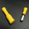 Davitu 100pcs Female +100pcs Male Insulated Electric Connector Crimp Bullet terminal for 22~16 AWG Audio Wiring - (Color: YELLOW) view 1