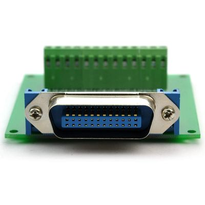 Davitu 24-Pin 0.085" Centronics Male Ribbon Connector Breakout Board.