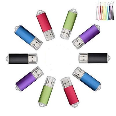 10PCS USB Flash Drive USB 2.0/3.0 Memory Stick Memory Drive Pen Drive Multicolor (3.0/16GB)