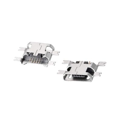 uxcell 10 PCS Micro USB Female Socket Connector Jack Port, 5- Pin DIP 180 Degree, Replacement Adapter