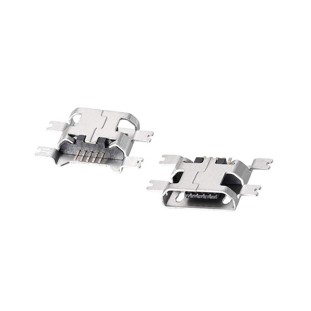 uxcell 10 PCS Micro USB Female Socket Connector Jack Port, 5- Pin DIP 180 Degree, Replacement Adapter