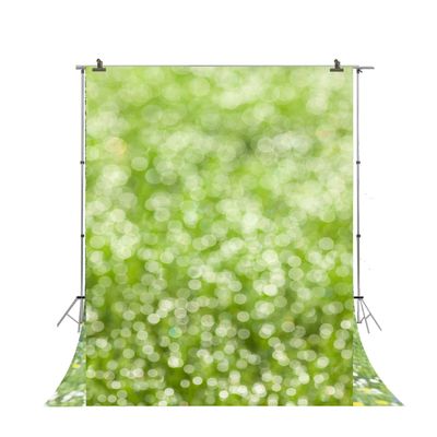 5'x7' Sunshine Glitter Bokeh Photo Backdrop Spring Green Newborn Kids Vinyl Photography Background FD-4674
