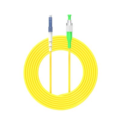 Jeirdus 3Meters 10ft LC/PC to FC/APC Fiber Optic Cable Jumper Optical Patch Cord Simplex Single-Mode 9/125 LC-FC
