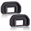 90D EB Viewfinder Eyepiece Eyecup Eye Cup for Canon EOS 90D/80D/70D/60D/50D/40D/20D/5D Mark /6D MarkDigital Camera [2 Packs], Replace Eyepiece EB, Fire Rock Camera Eyecup Accessories EB view 1