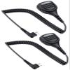 commountain Speaker Mic for Motorola Radios R2 CP100D CP200D CP200 CP185 CLS1410 CLS1110 BPR40D BPR40 RDU4100 RDU4160D RMU2040 RMU2080D CLS RDU RMU, PMMN4013 PMMN4013A 2 Pin Microphone-2 Pack view 1
