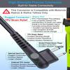 commountain Speaker Mic for Motorola Radios R2 CP100D CP200D CP200 CP185 CLS1410 CLS1110 BPR40D BPR40 RDU4100 RDU4160D RMU2040 RMU2080D CLS RDU RMU, PMMN4013 PMMN4013A 2 Pin Microphone-2 Pack view 3