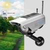 Dioche Dummy Fake Camera, Solar Power LED Fake Security Camera, Outdoor Dummy Camera with One LED Light view 4