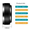 58mm Metal Standard Screw-in Standard Lens Hood with Centre Pinch Lens Cap for Canon Nikon Sony Pentax Olympus Fuji Sumsung Leica Camera +Cleaning Cloth view 3