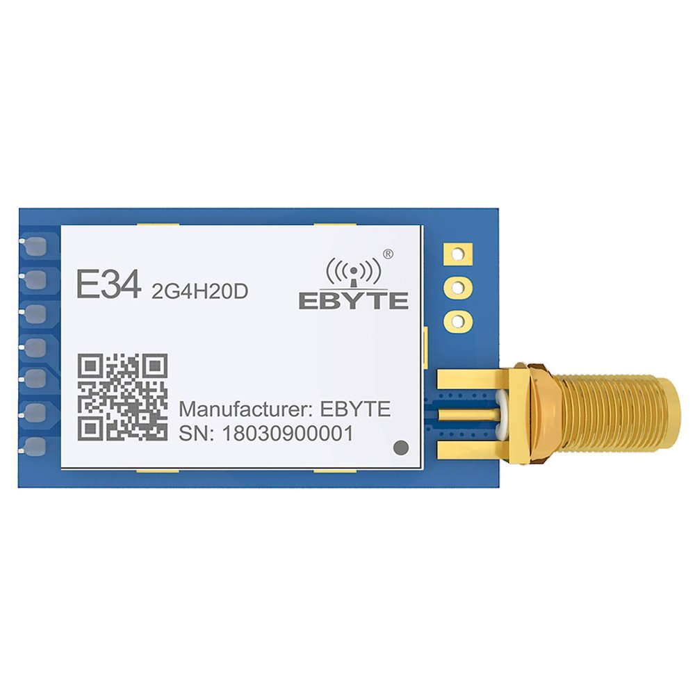 EBYTE nRF24L01P 2.4Ghz Smart Module Frequency Hopping UART Module 100mW SMA Antenna IoT uhf Wireless Transceiver nRF24L01+PA 2.4g rf Module E34-2G4H20D