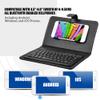Diyeeni Bluetooth Keyboard with Portfolio Flip Leather Holster Case Cover for 4.5''6.8'' iOS, Android and Smart Phones Removable Keyboard PU Folding Leather Folio Keyboard Case view 3