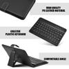Diyeeni Bluetooth Keyboard with Portfolio Flip Leather Holster Case Cover for 4.5''6.8'' iOS, Android and Smart Phones Removable Keyboard PU Folding Leather Folio Keyboard Case view 4