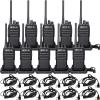 Retevis RT17 Walkie Talkies Rechargeable, Long Range Two Way Radio with Headset, Portable, USB Charging Base, Handheld FRS Radios for Adults School Church Healthcare Contractor(10 Pack) view 1