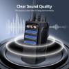 Retevis RT17 Walkie Talkies Rechargeable, Long Range Two Way Radio with Headset, Portable, USB Charging Base, Handheld FRS Radios for Adults School Church Healthcare Contractor(10 Pack) view 4
