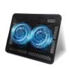 Laptop Cooling Pad, Coolertek Portable Slim Quiet Laptop Notebook Cooler Cooling Pad Stand with 2 Blue LED Fans, USB Powered, Adjustable Angled, Fits 11-14 Inch Laptop view 1